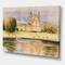 Designart - Historic Church On The Rock On Banks of The River - Lake House Canvas Wall Art Print